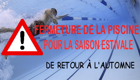 FERMETURE PISCINE saison estivale
