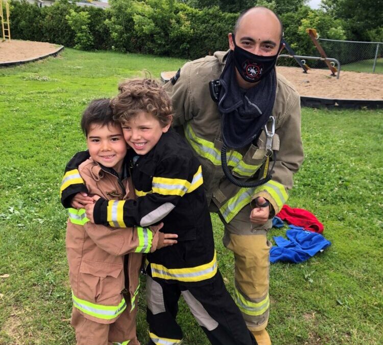 Journée avec les pompiers